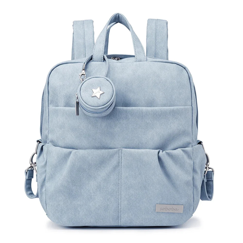sac a langer bleu turquoise