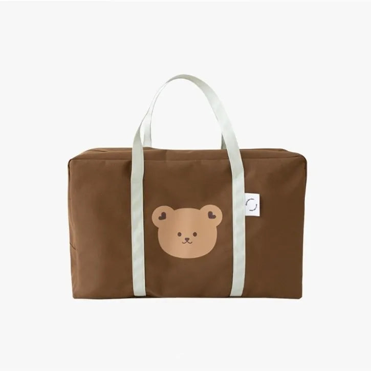 sac a langer beige marron