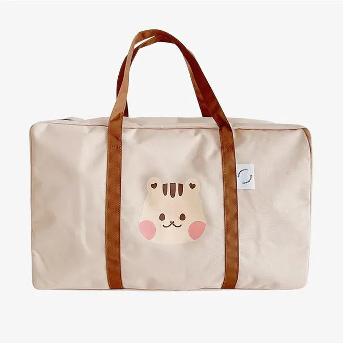 sac a langer beige marron