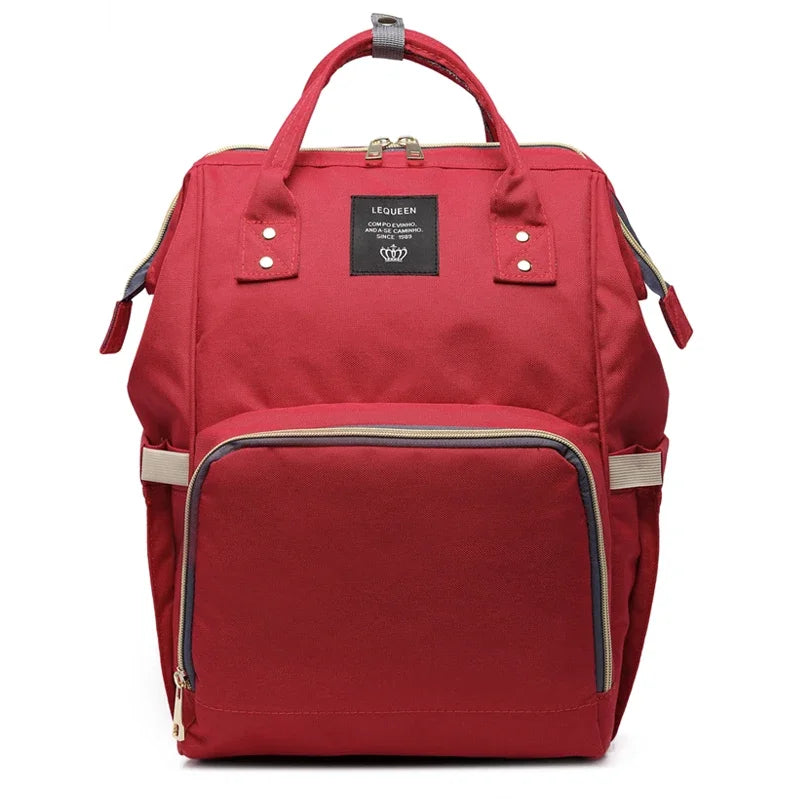 sac a langer rouge et gris