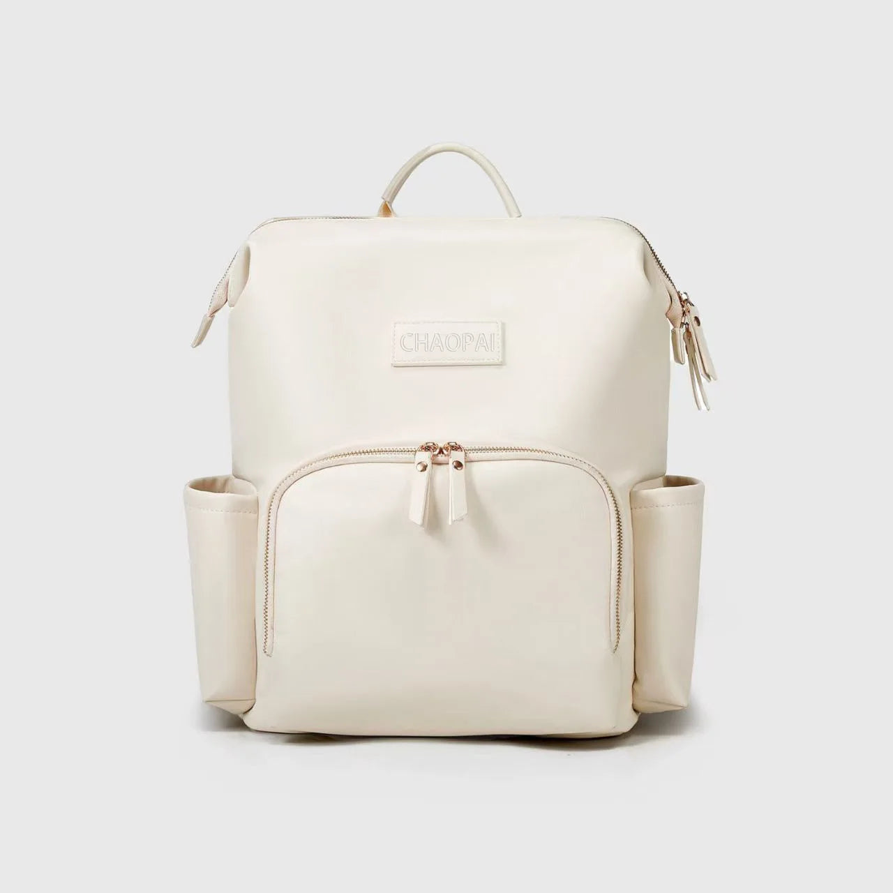 sac a langer cuir blanc