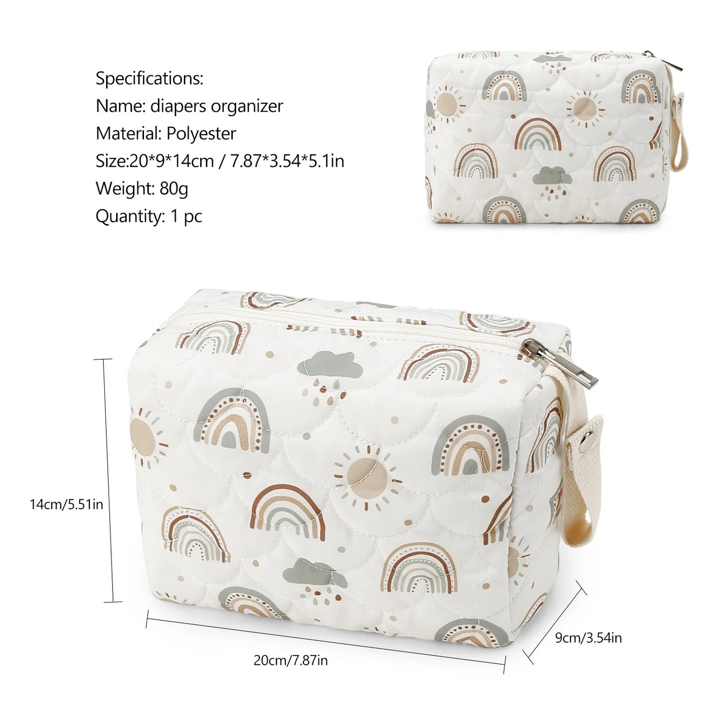 sac a langer blonde et brune en layette