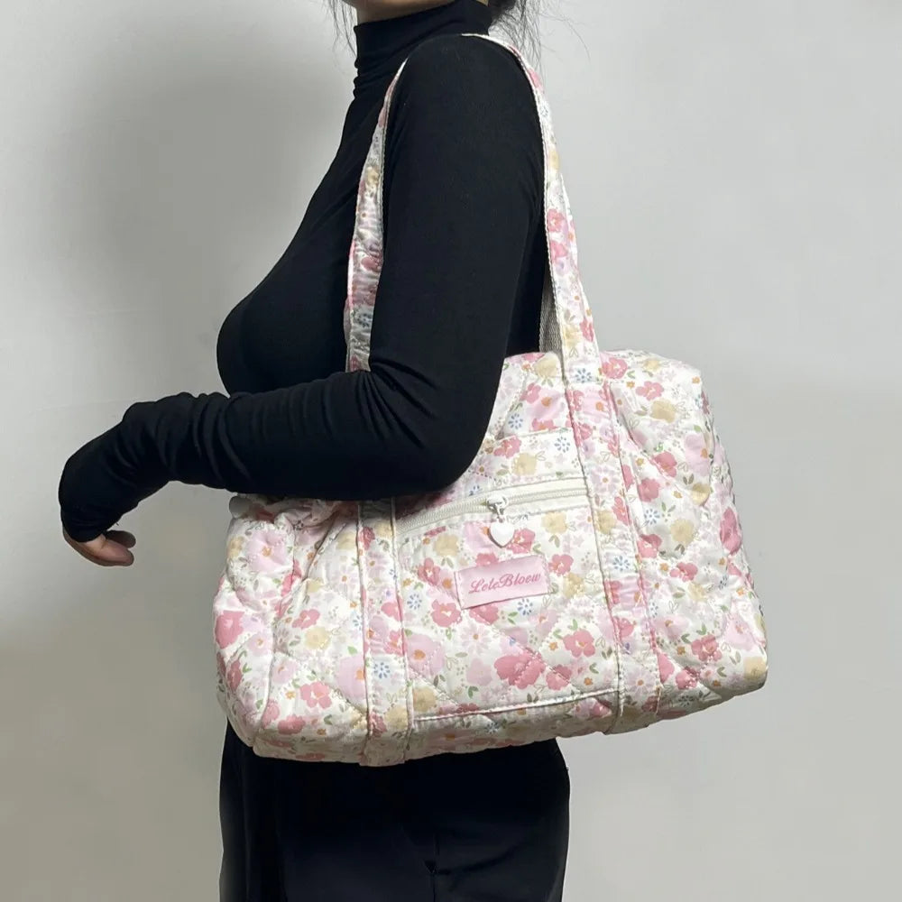 sac a langer fleuri