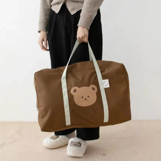 sac a langer beige marron