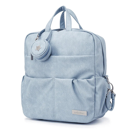 sac a langer bleu turquoise