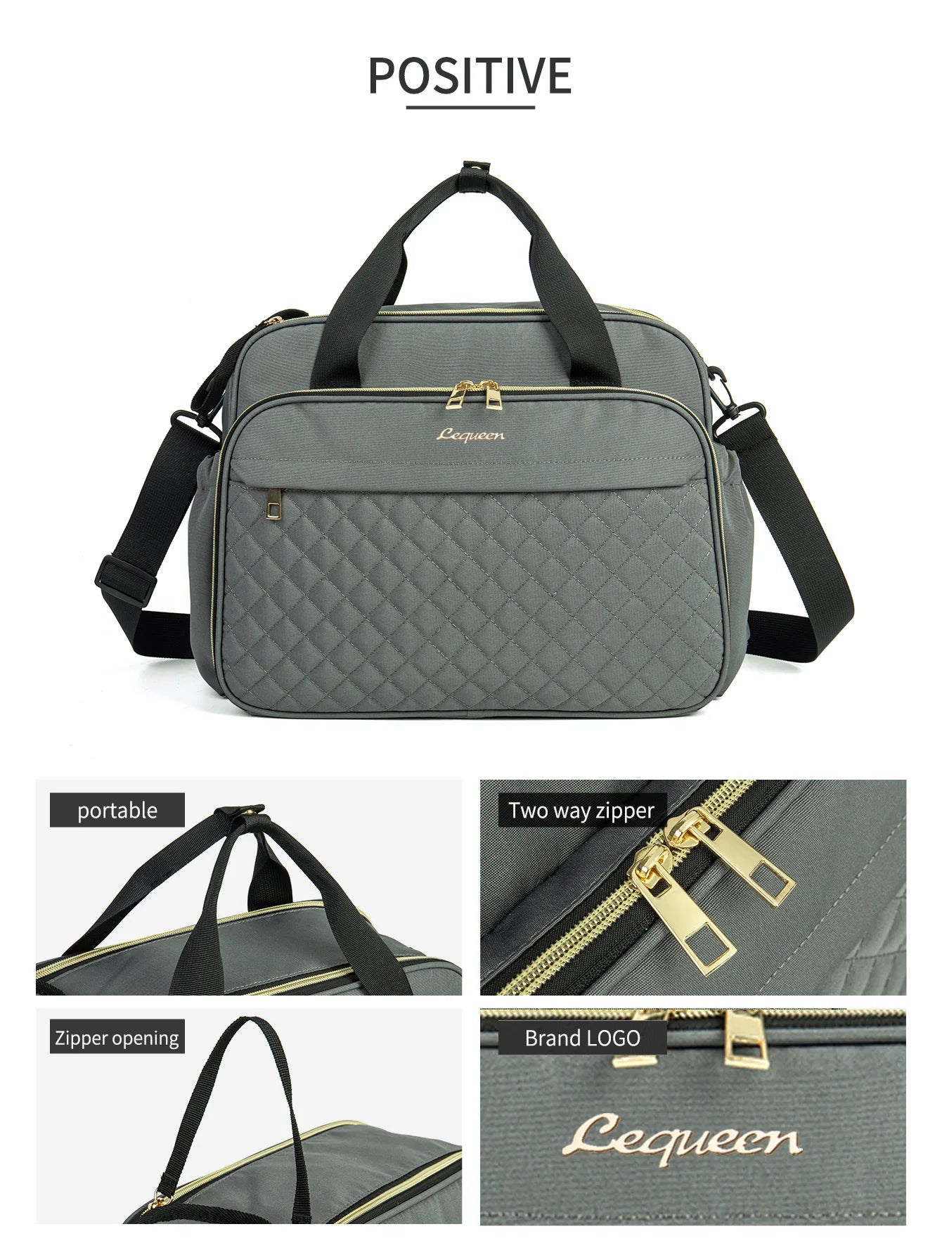 Sac a langer bebe noir