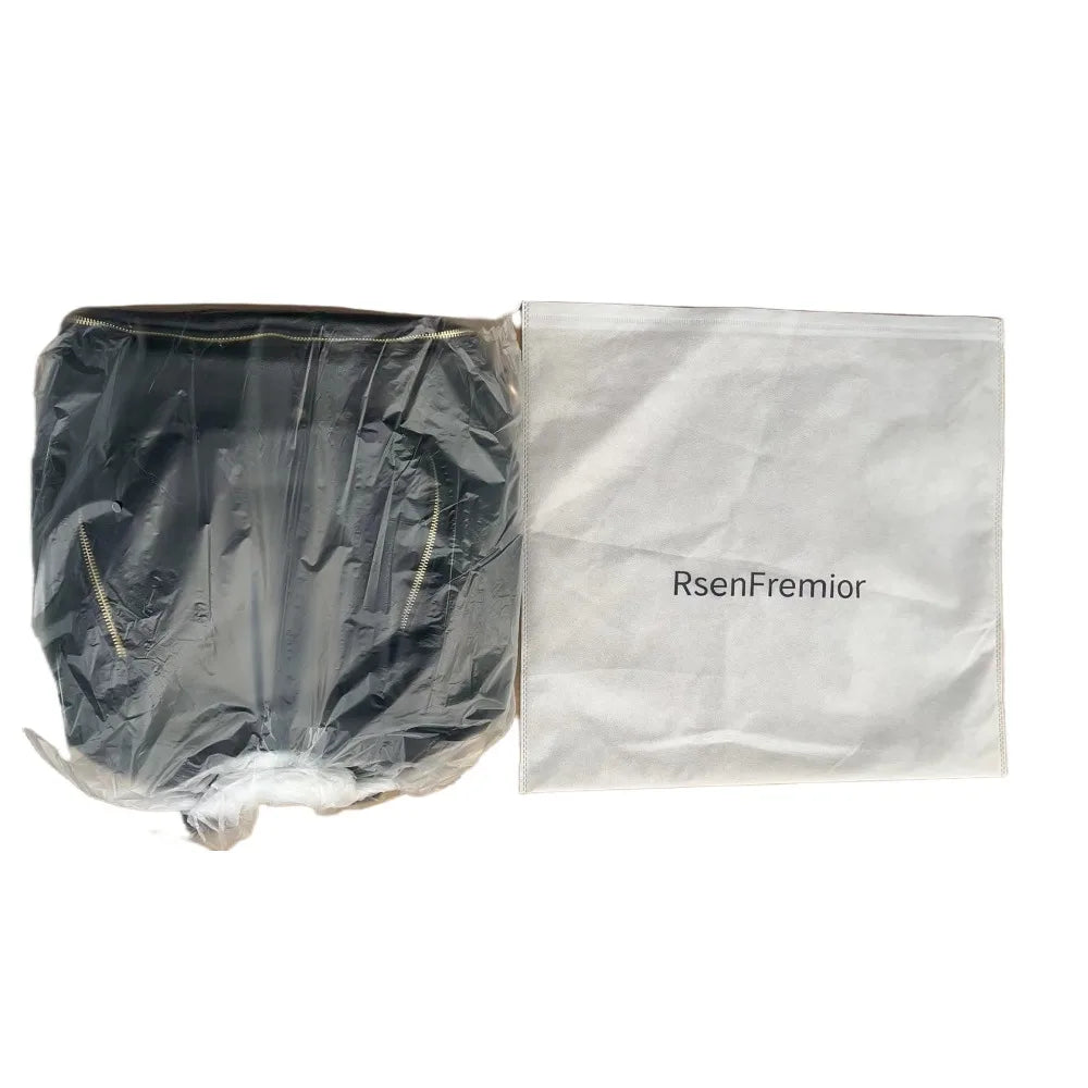 sac a langer cuir noir