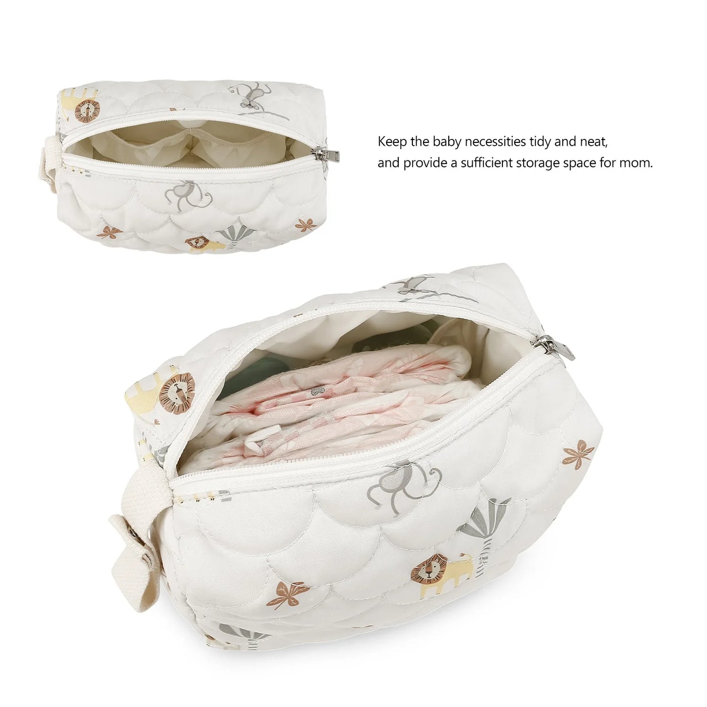 sac a langer blonde et brune en layette