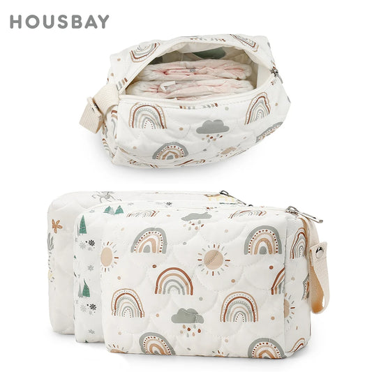 sac a langer blonde et brune en layette