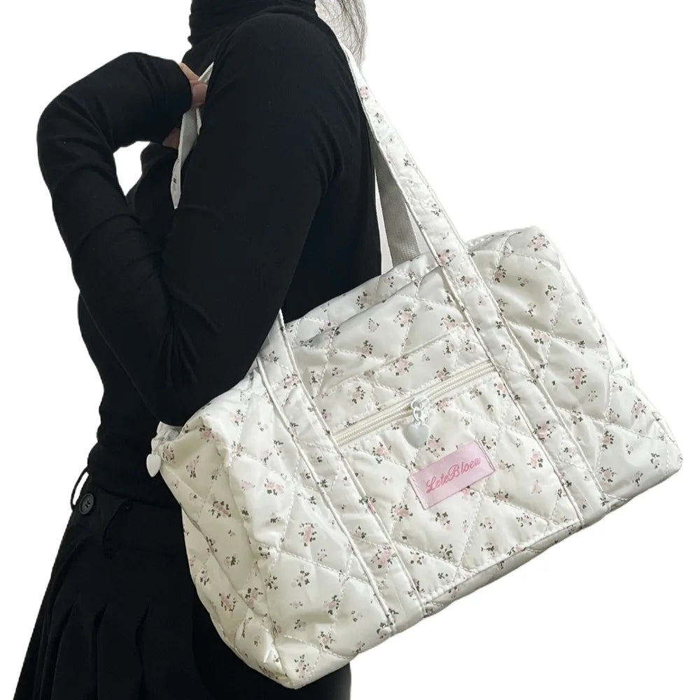sac a langer fleuri