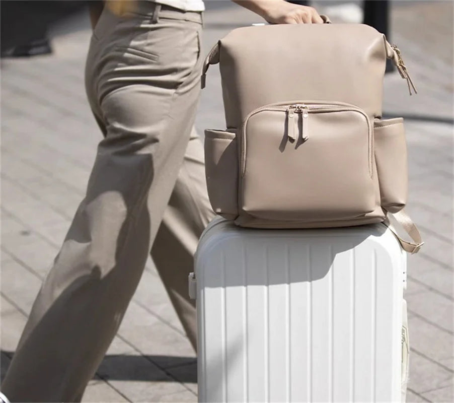 sac a langer cuir luxe